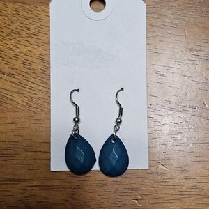 Teardrop Blue Earrings